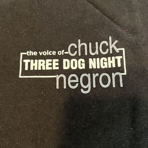Vintage authentic autographed Chuck NegronT-shirt signed on image mens szXL EVC - Picture 3 of 8